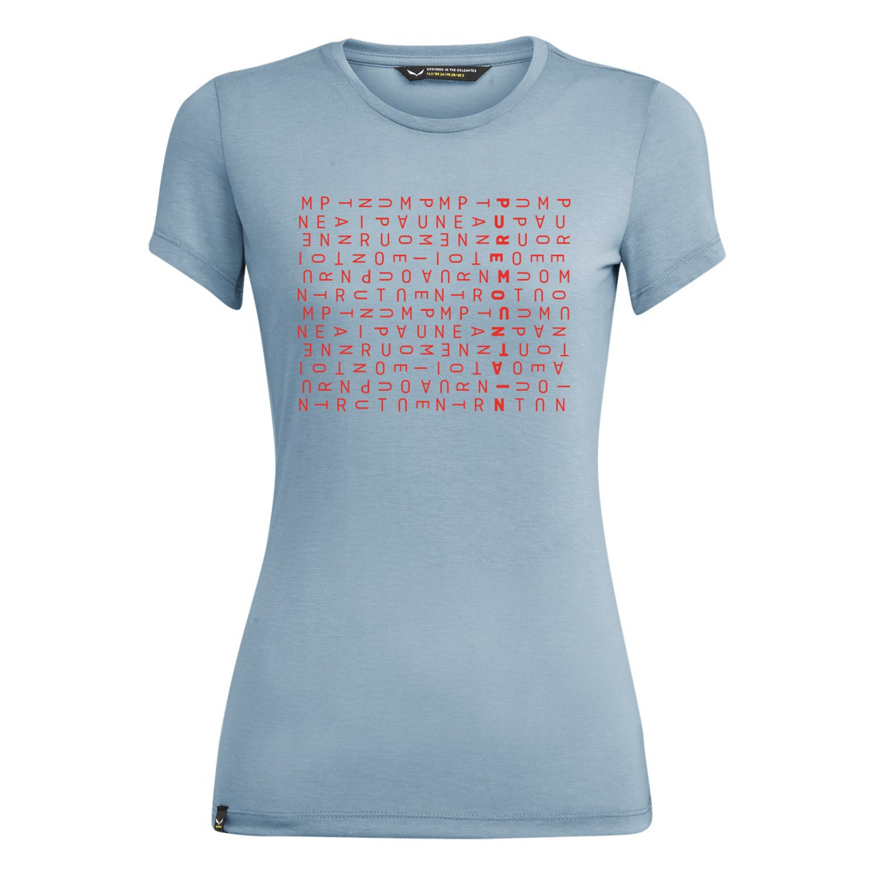 Salewa Crosswords Dri-Release® Bayan T-Shirts Gri/Mavi Türkiye 079681KSR